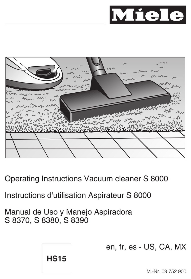 Miele S 8390 operating instructions
