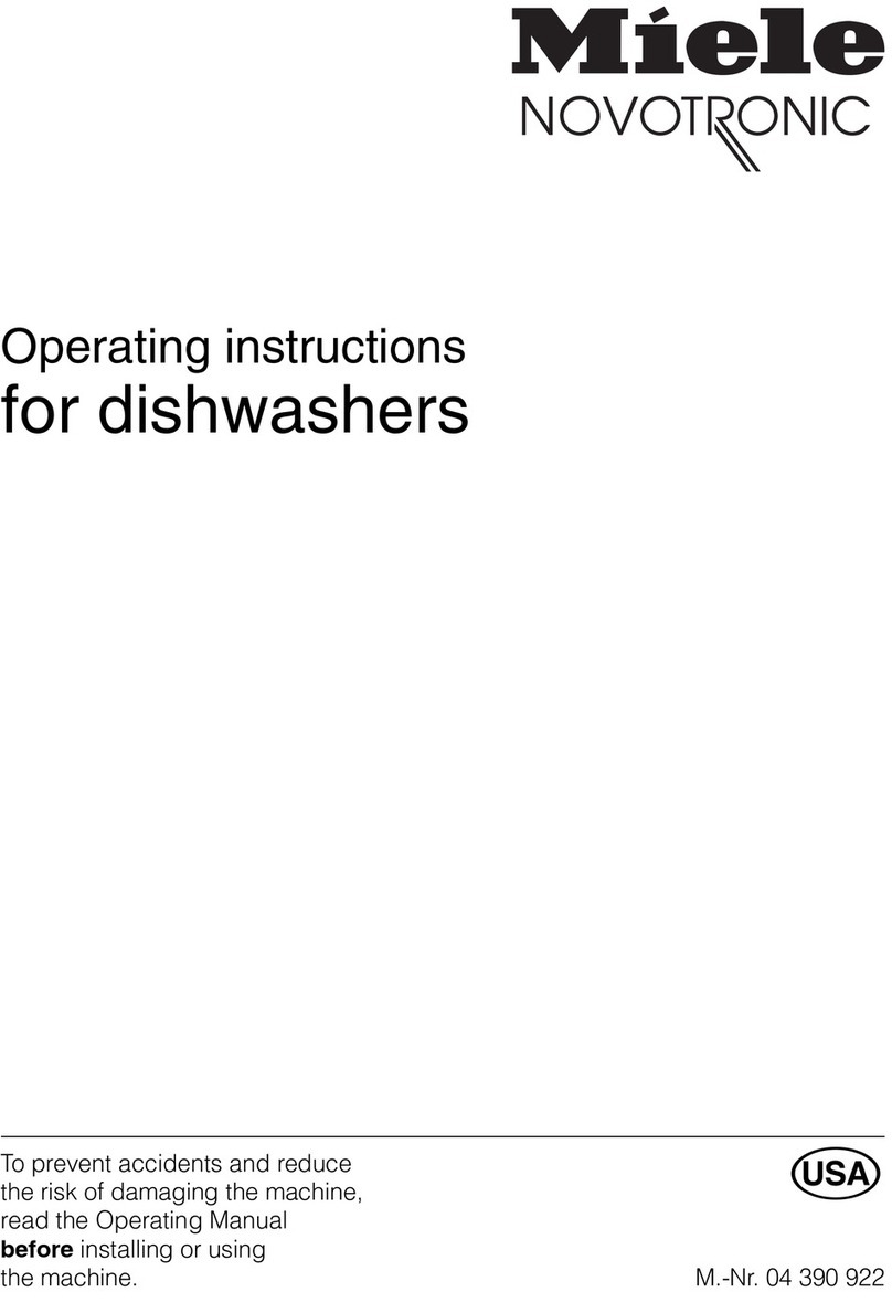 Miele Dishwasher User manual Miele Dishwasher User manual