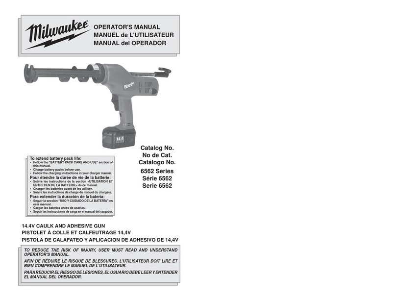 Milwaukee 6562 Series User manual