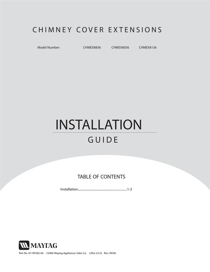 Maytag CHMEX8836 User manual