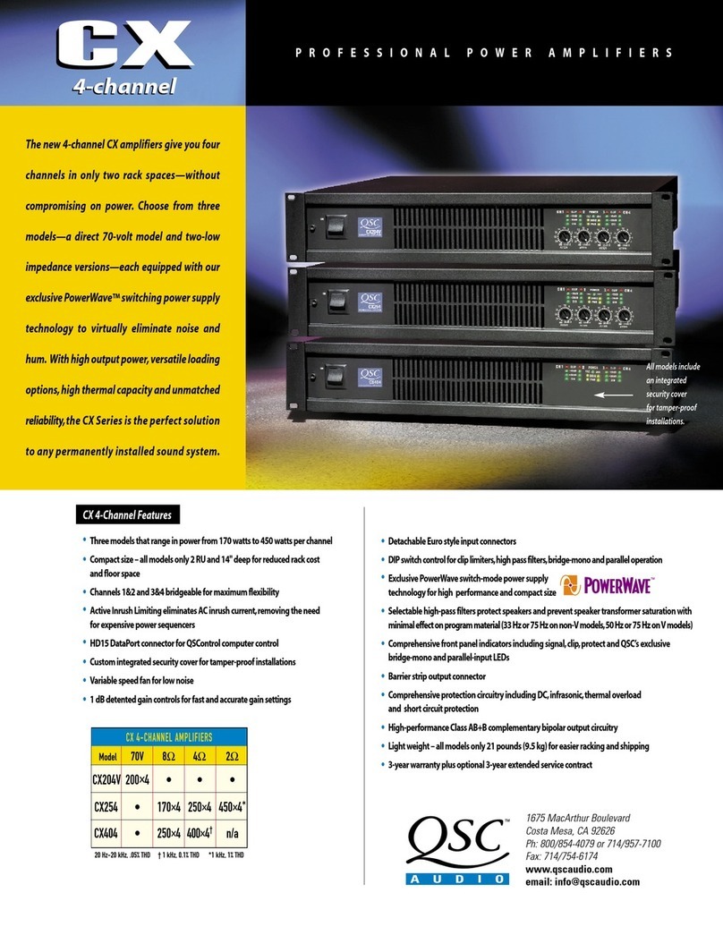 QSC CX204V User manual