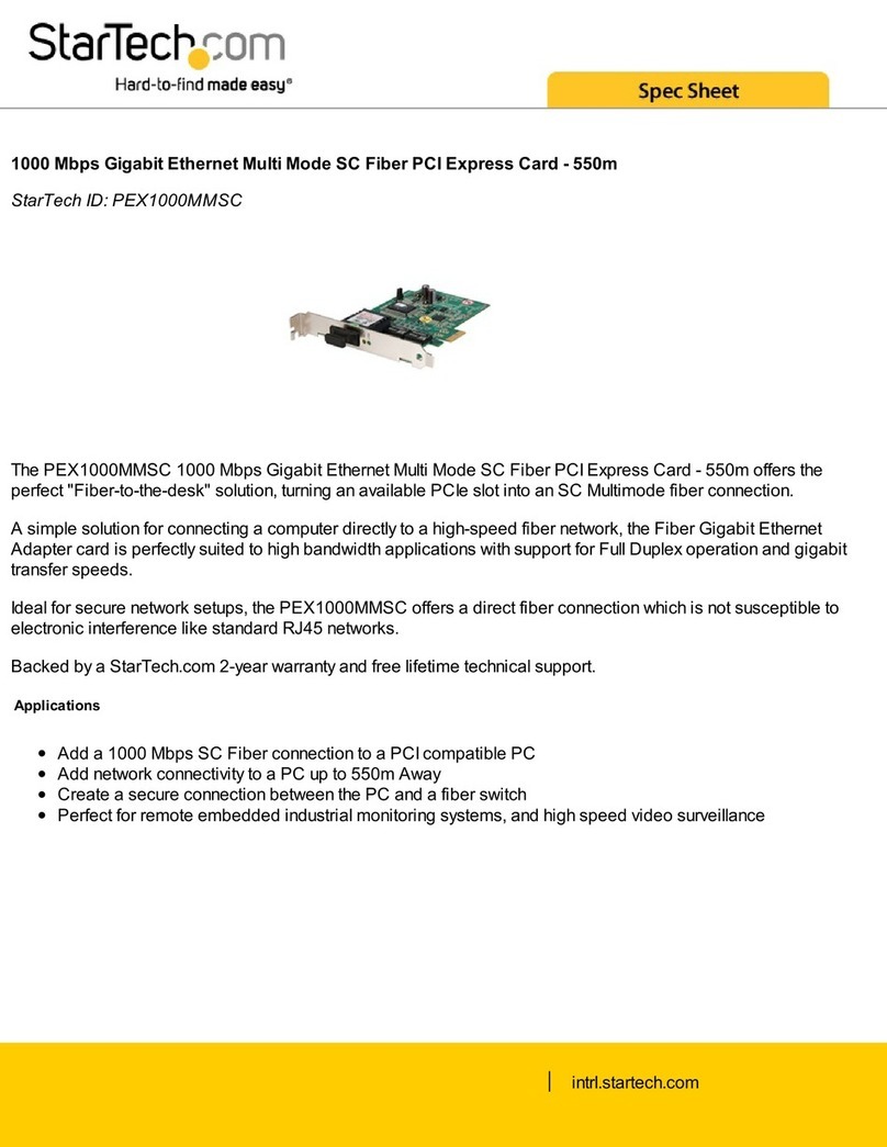 StarTech.com PEX1000MMSC Spec sheet