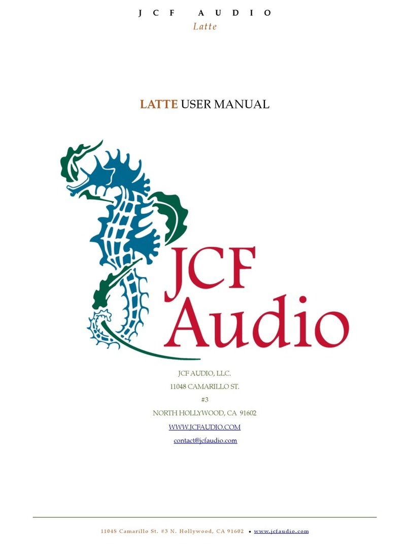 JCF Audio Latte user manual