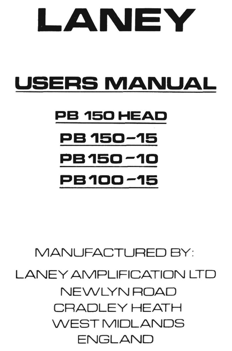 Laney PB 150 HEAD user manual