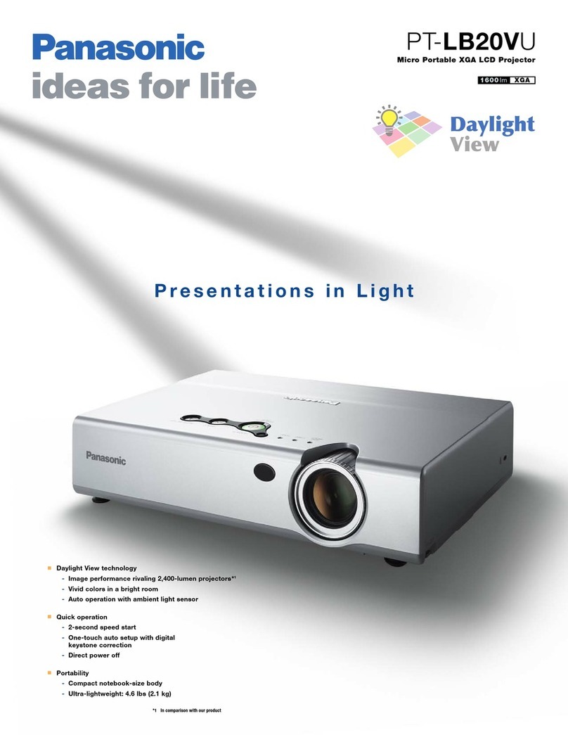 Panasonic PTLB20VU - LCD PROJECTOR - MULTI-LANG Brochure & specs Panasonic PTLB20VU - LCD PROJECTOR - MULTI-LANG Brochure & specs