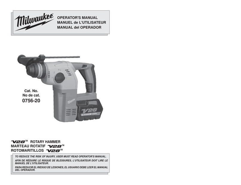 Milwaukee 0756-20 Operator's manual