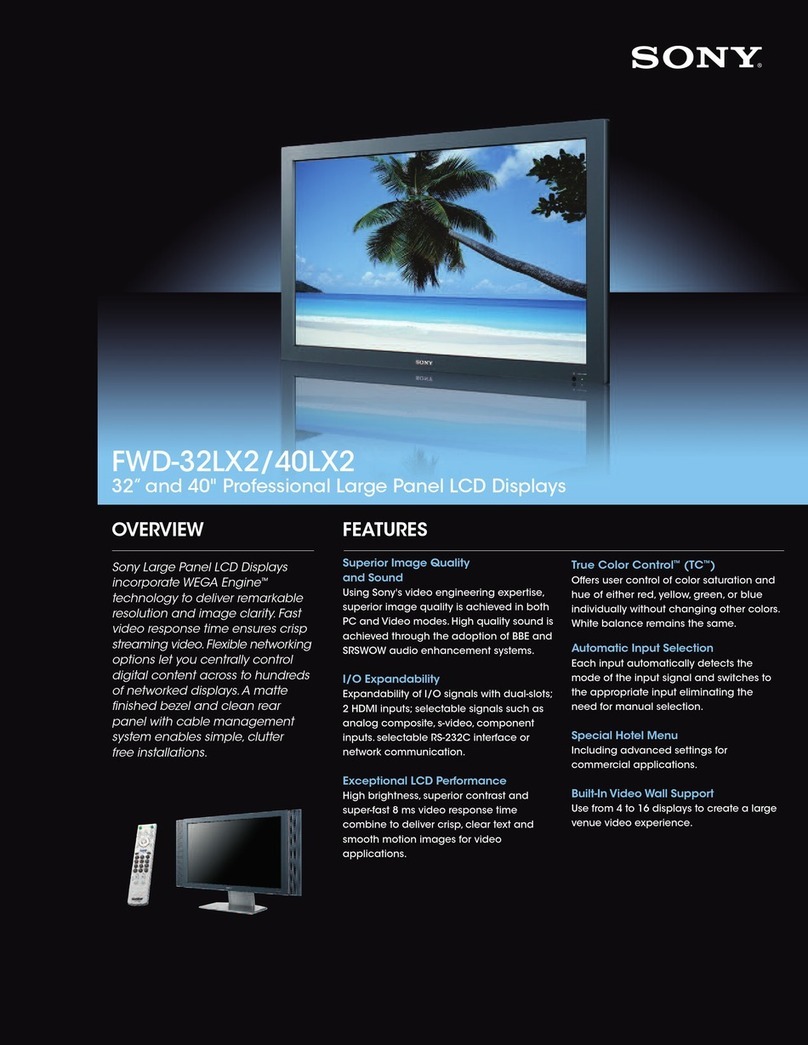 Sony FWD-32LX2 User manual