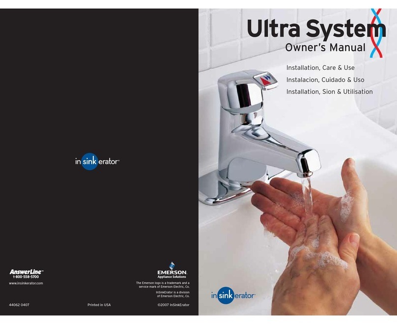 InSinkErator Ultra System User manual