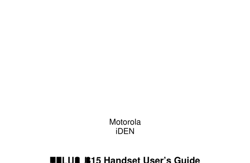 Motorola I315 - SOUTHERNLINC User manual