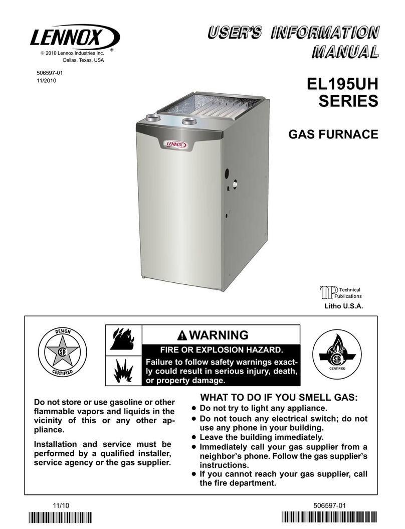 Lenox EL195UH SERIES User's information manual Lenox EL195UH SERIES User's information manual