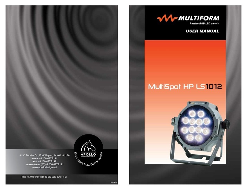 Apollo MultiSpot HP LS1012 user manual Apollo MultiSpot HP LS1012 user manual