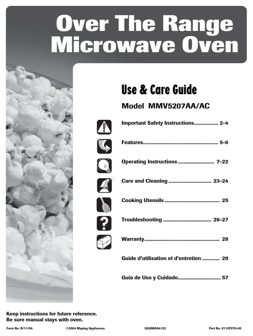 Maytag MMV5207AC User manual