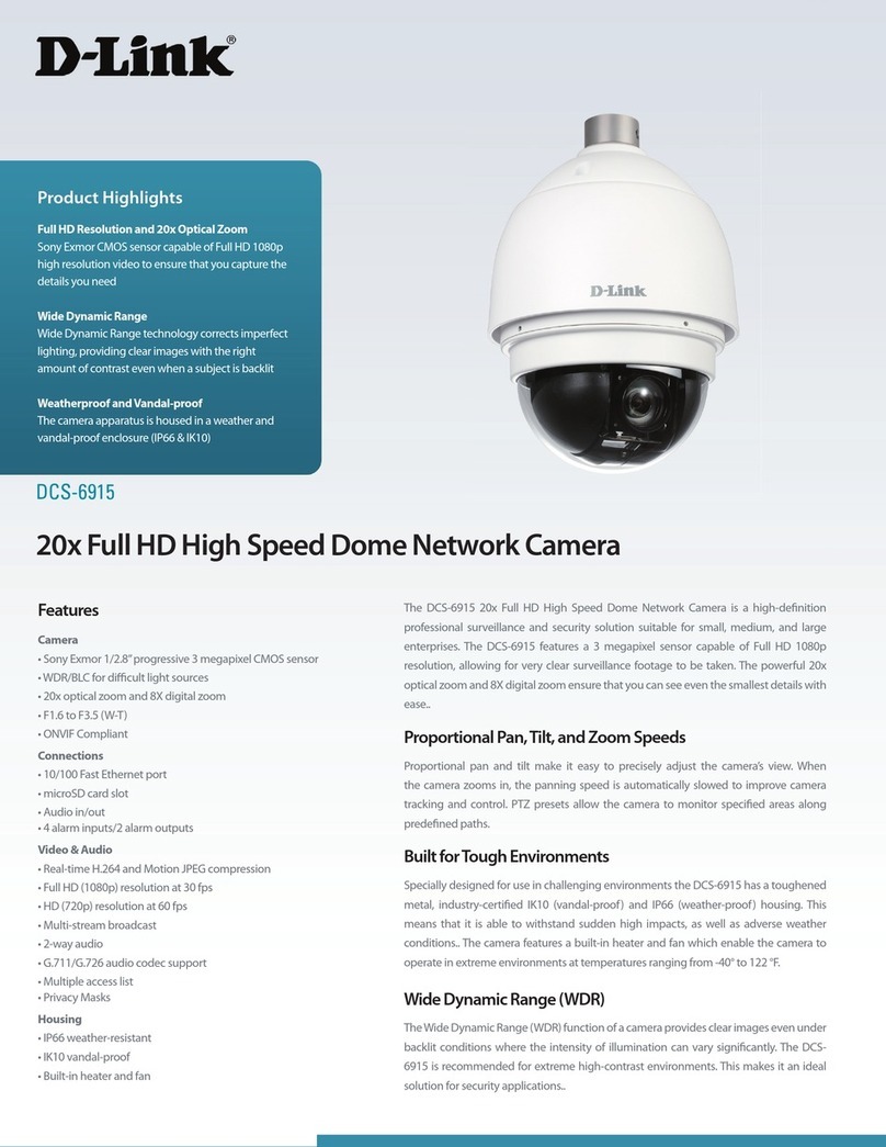 D-Link DCS-6915 User manual D-Link DCS-6915 User manual