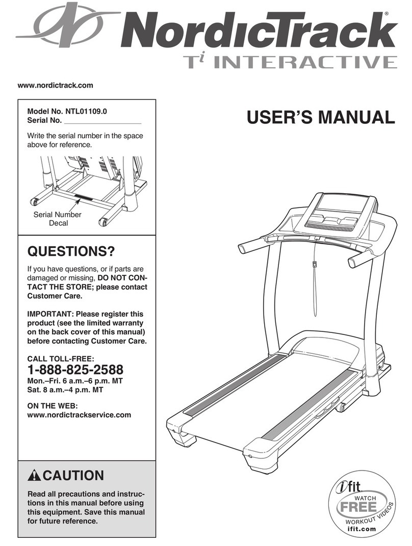 NordicTrack Ti Interactive User manual