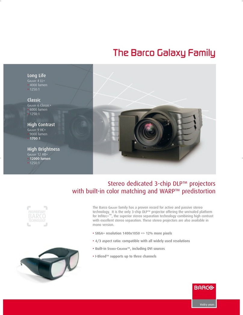 Barco GALAXY 4 LL+ User manual