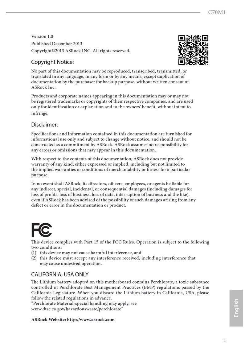 ASROCK C70M1 User manual