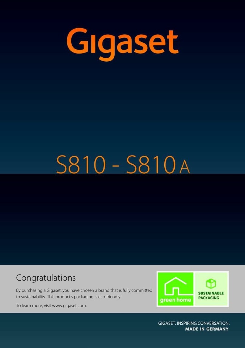 Gigaset S810 User manual