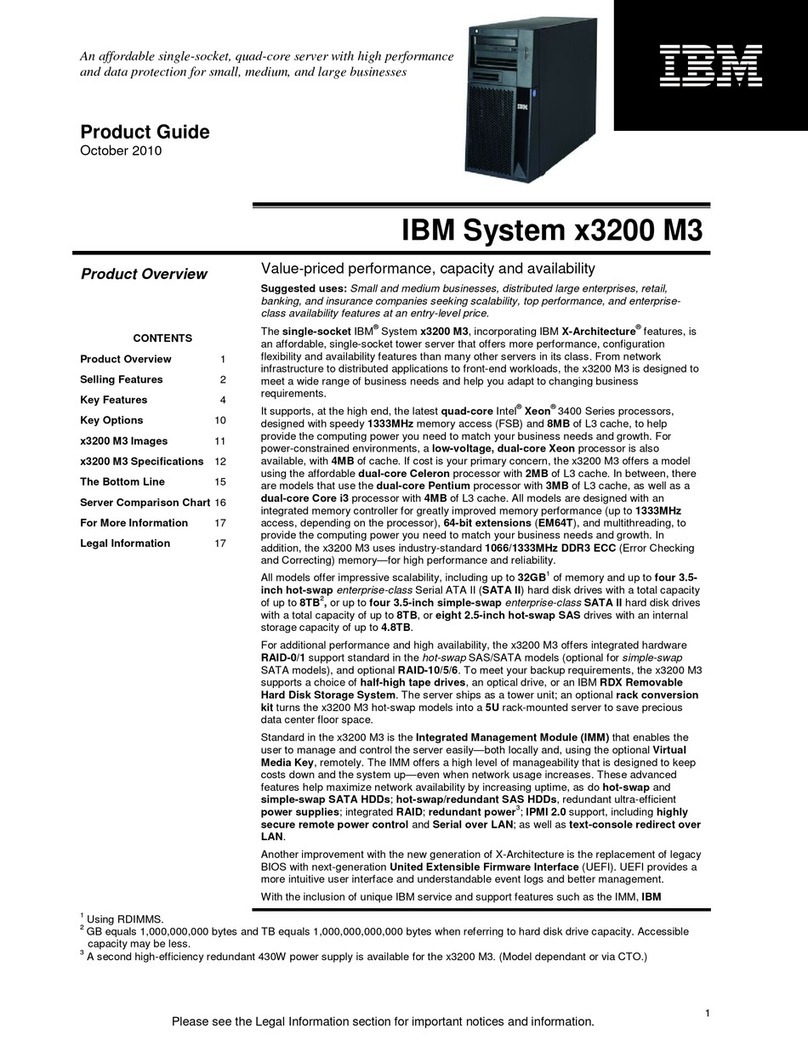 IBM System x3200 M3 Product guide