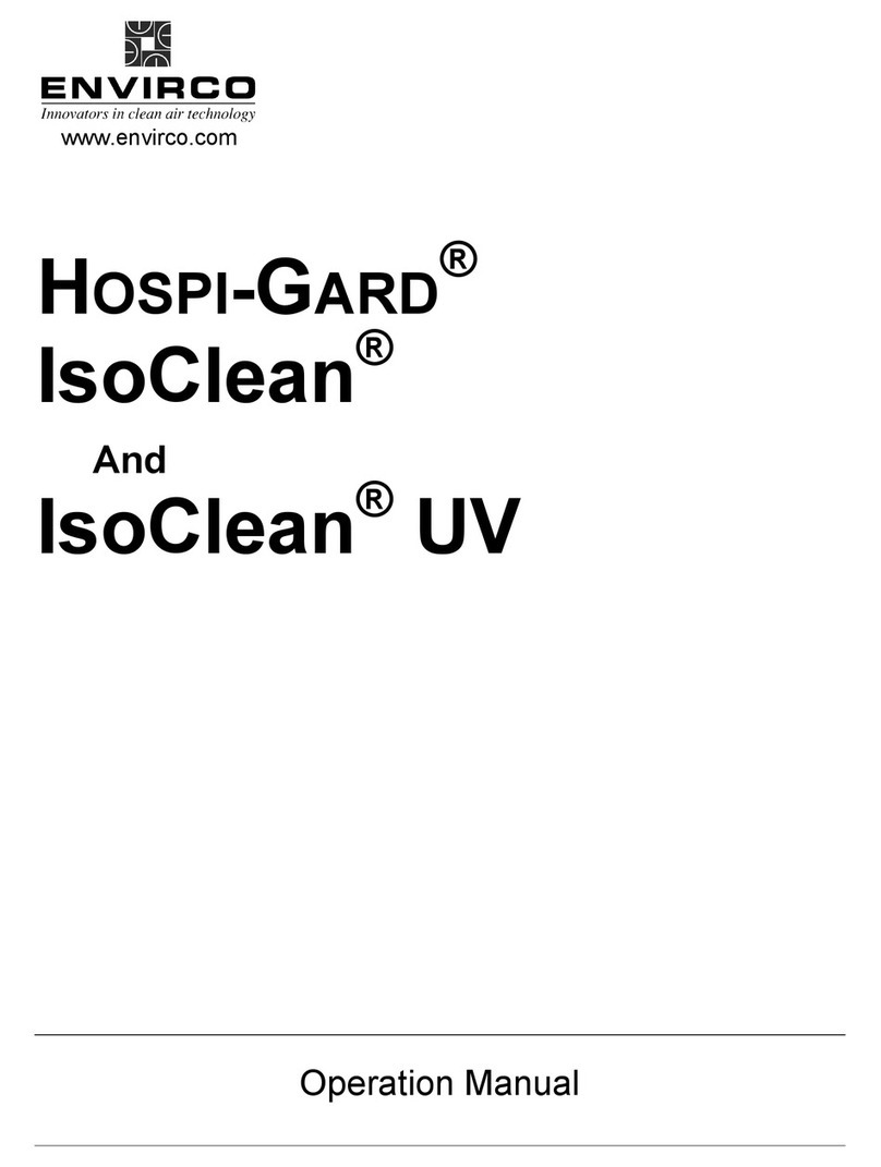 Envirco Hospi-Gard Operation manual