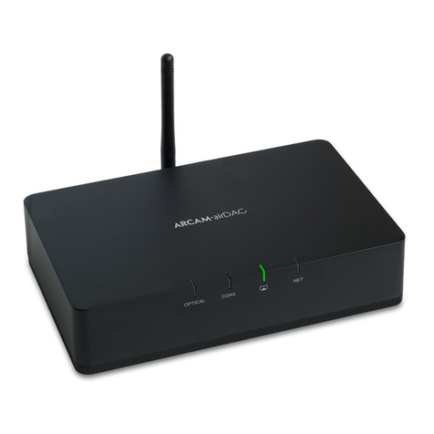 Arcam airDAC Instruction manual Arcam airDAC Instruction manual