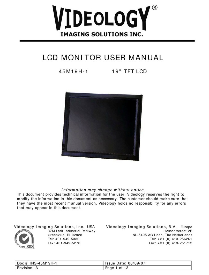 Videology 45M19H-1 User manual