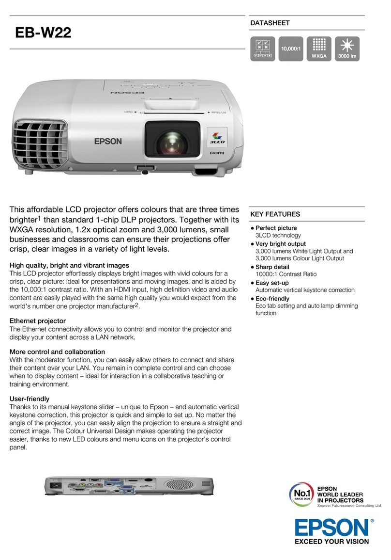 Epson EB-W22 User manual