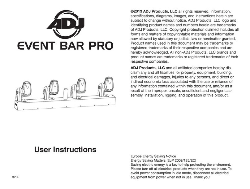 American DJ EVENT BAR PRO User instructions