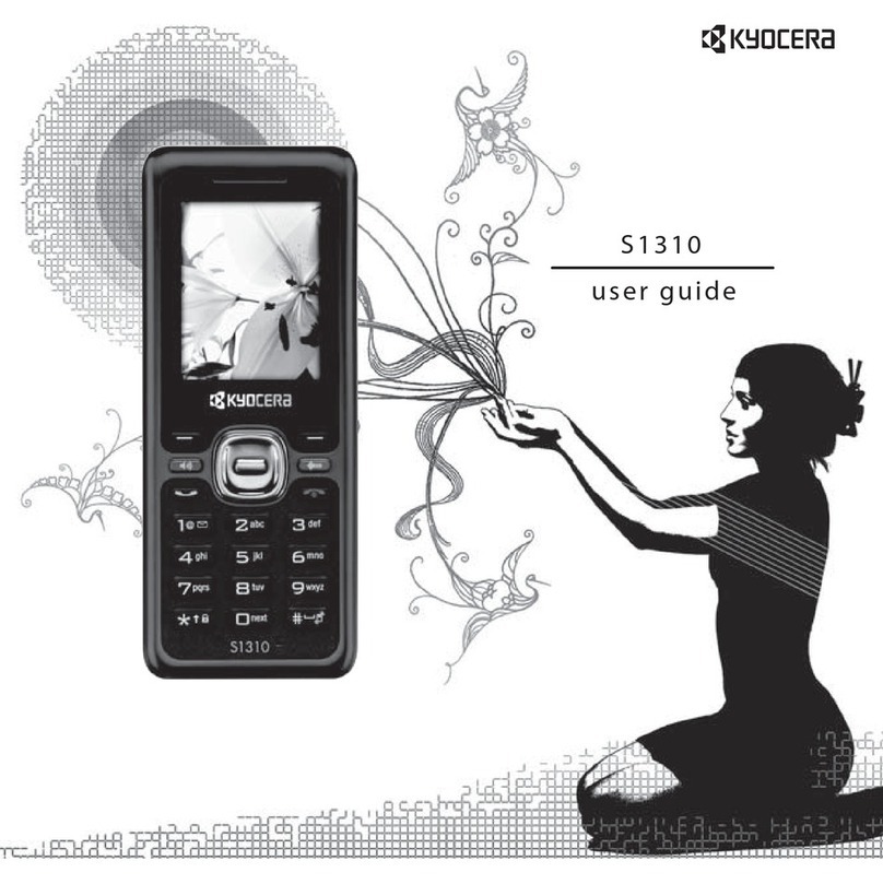 Kyocera Domino S1310 User manual Kyocera Domino S1310 User manual