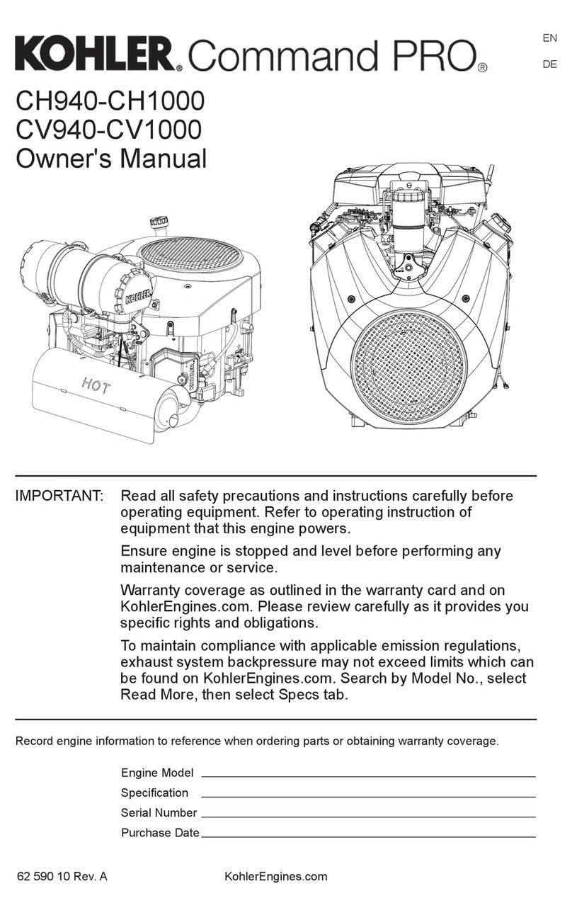Kohler Command Pro CH940-CH1000 User manual