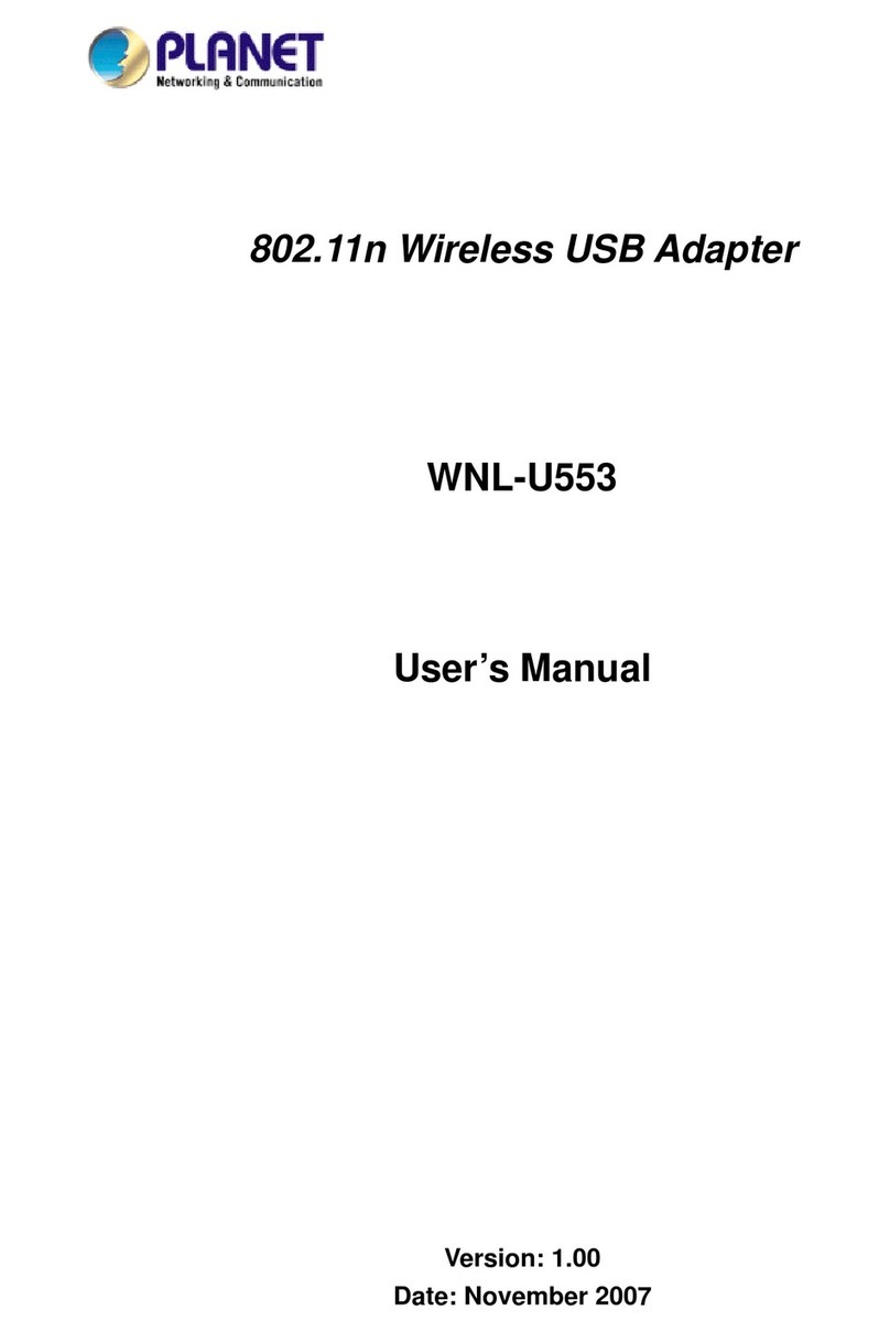 Planet WNL-U553 User manual