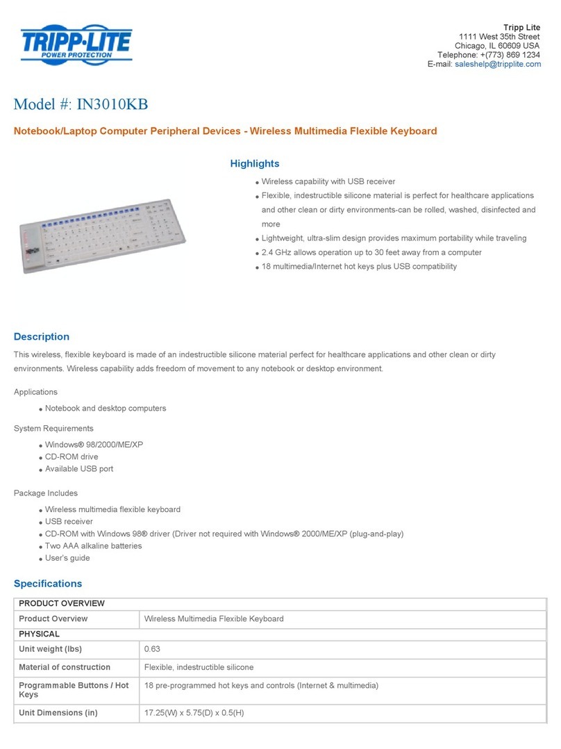 Tripp Lite IN3010KB User manual