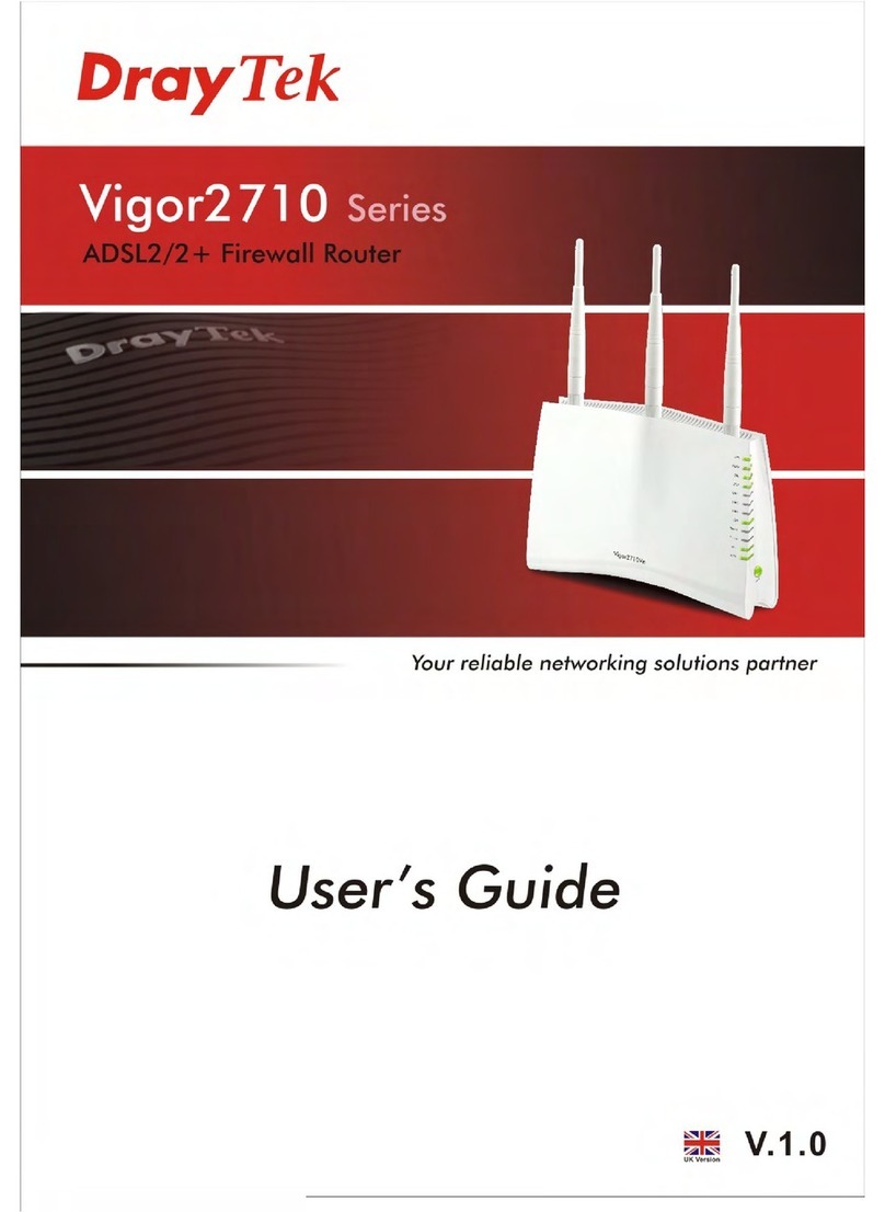 Draytek Vigor2710 Series User manual