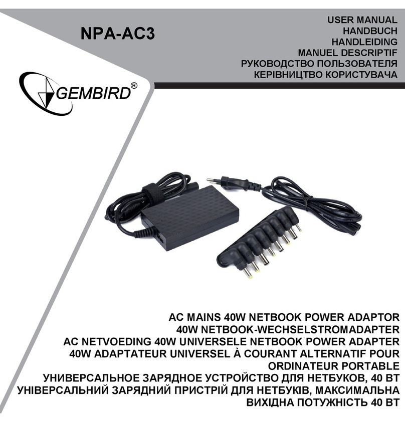 Gembird NPA-AC3 user manual