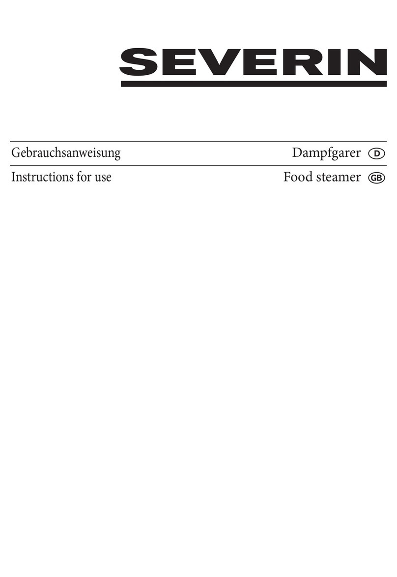 SEVERIN Food steamer User manual