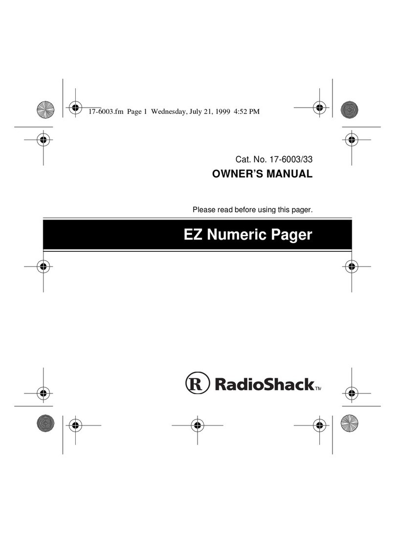Radio Shack 17-6003 owner's manual