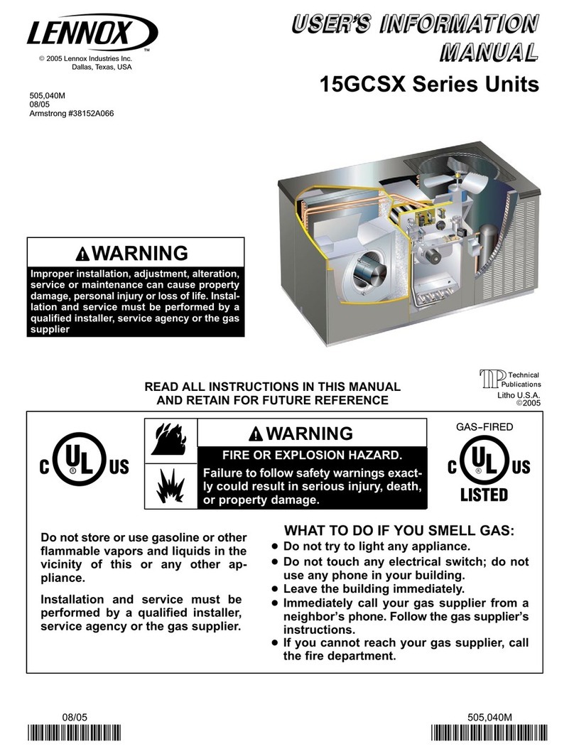 Lennox 15GCSX Series Guide