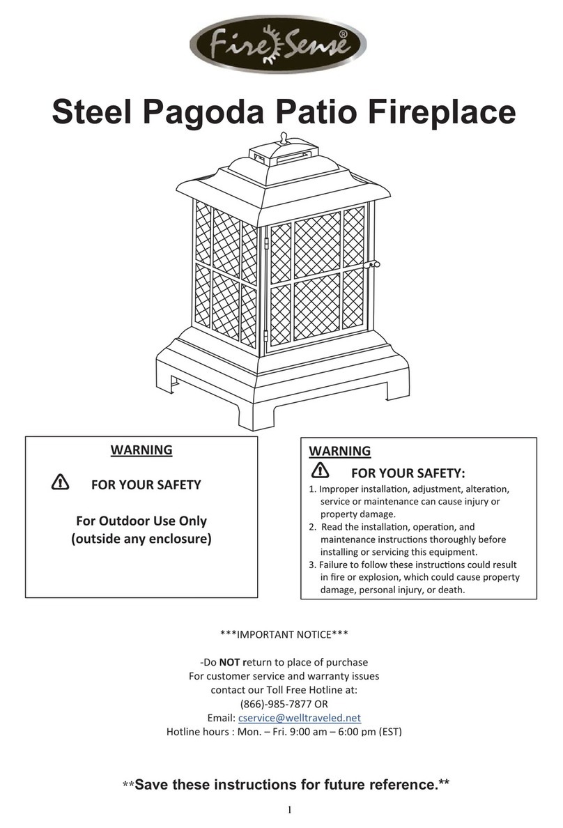Firesense Steel Pagoda User manual
