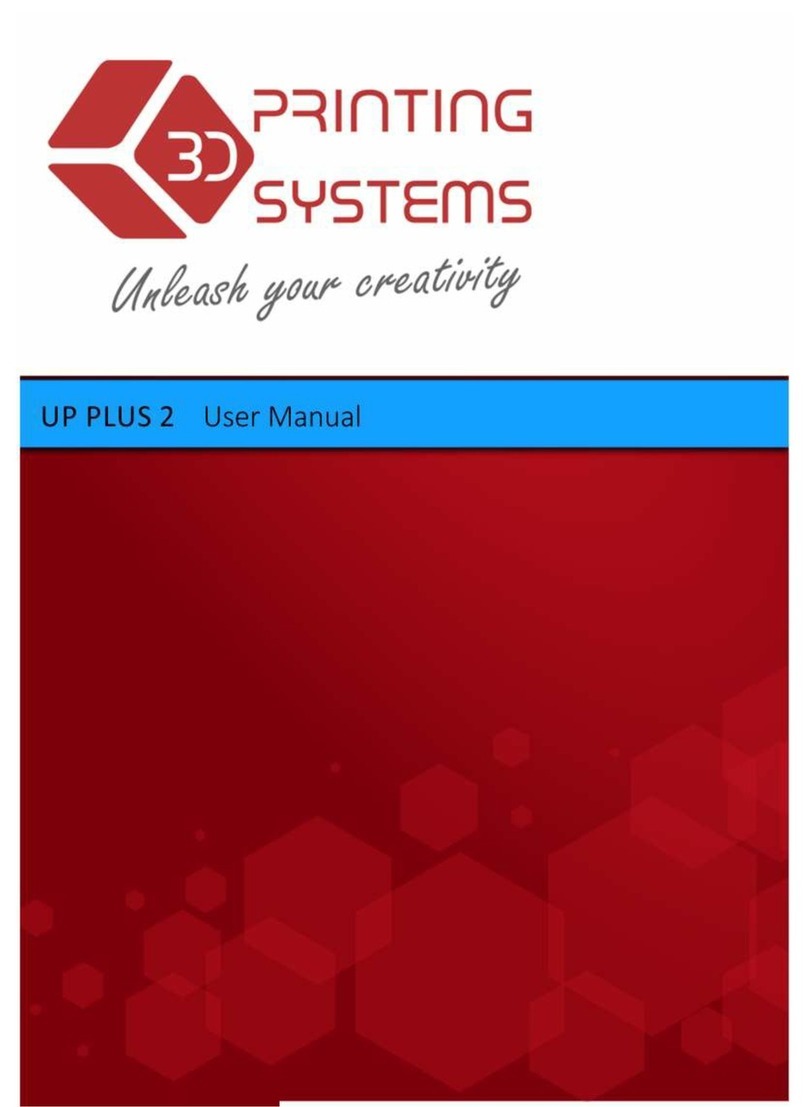 3D Printing Systems UP Plus 2 User manual 3D Printing Systems UP Plus 2 User manual