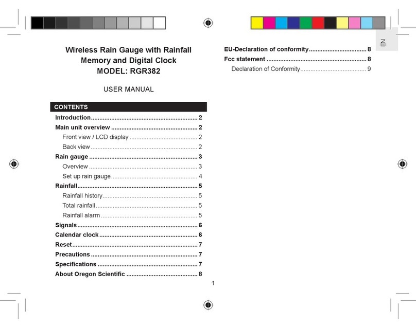 Oregon Scientific RGR382 User manual