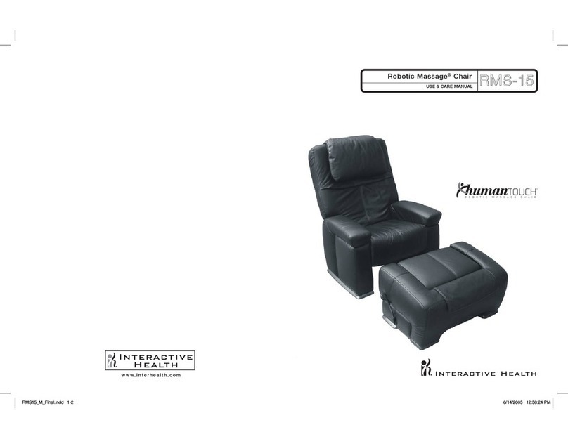 Human Touch Robotic Massage RMS-15 User manual Human Touch Robotic Massage RMS-15 User manual