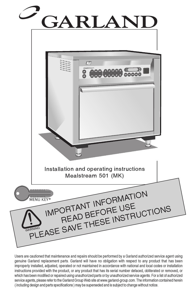 Garland Mealstream 501 User manual