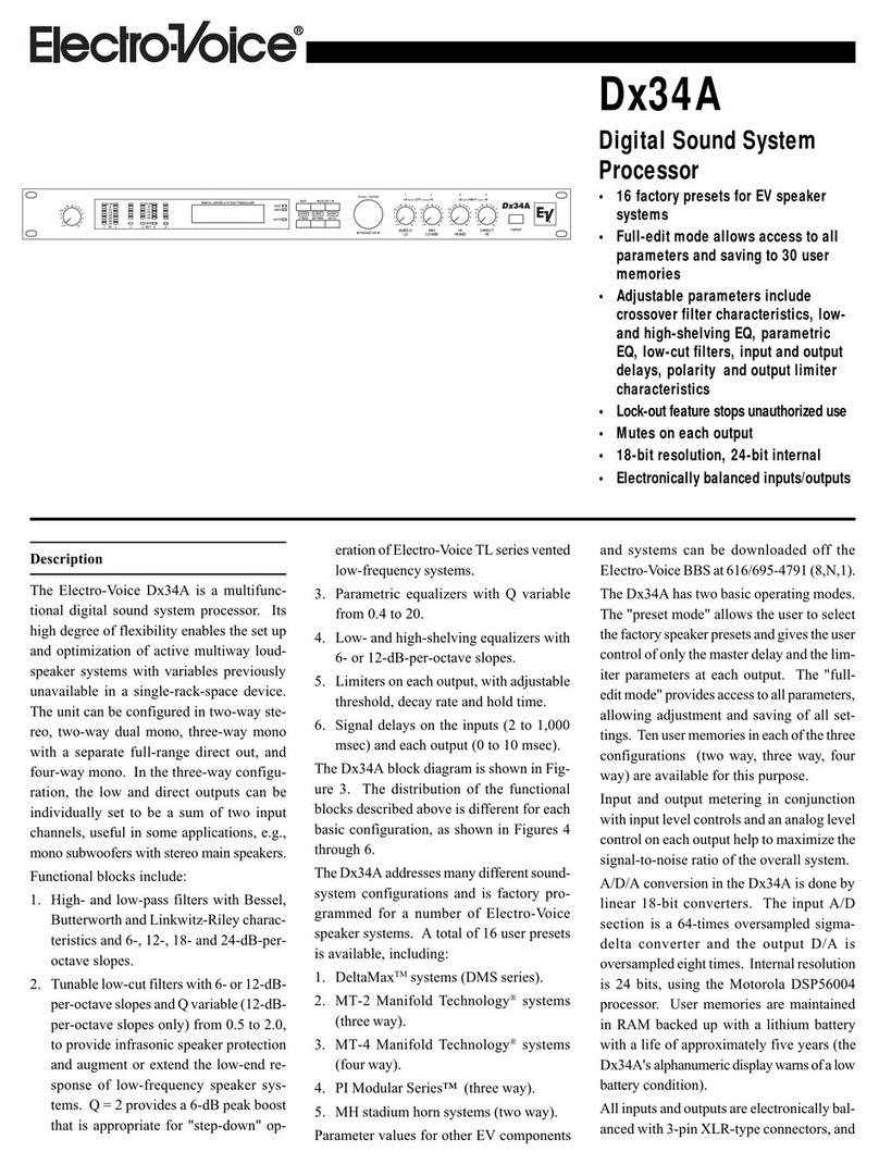 Electro-Voice Dx34A Brochure & specs