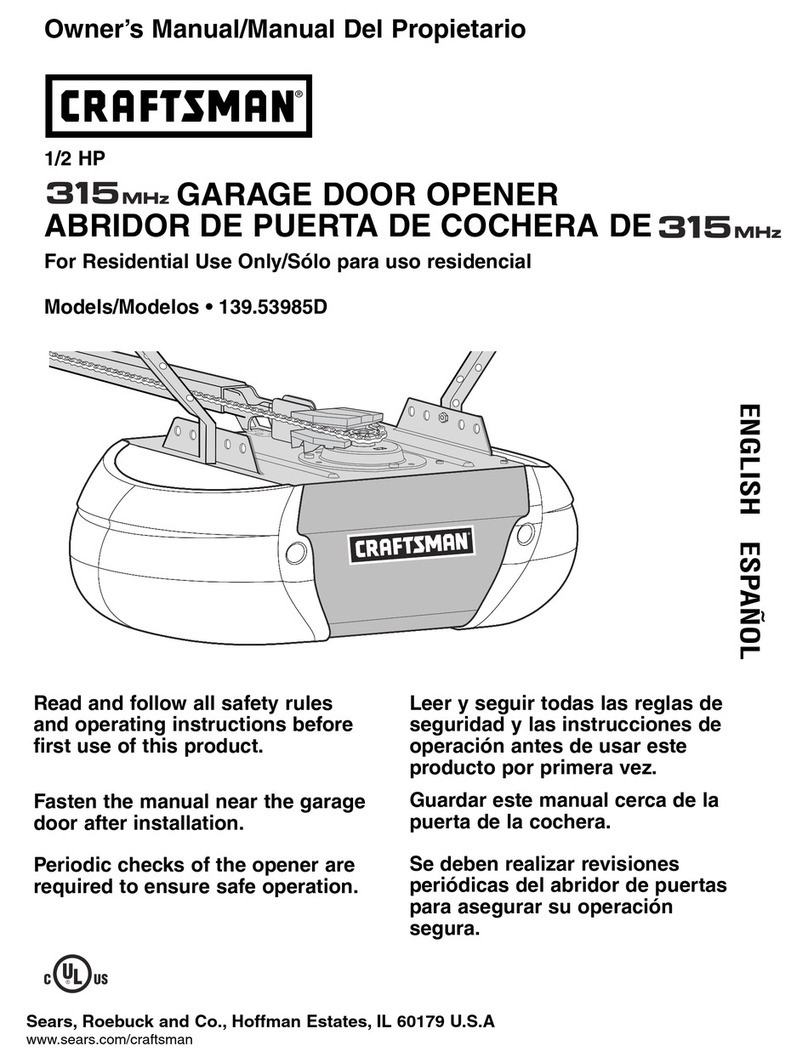 Craftsman 139.53985D owner's manual