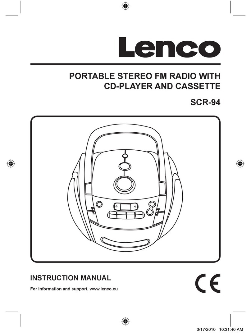 LENCO SCR-94 instruction manual