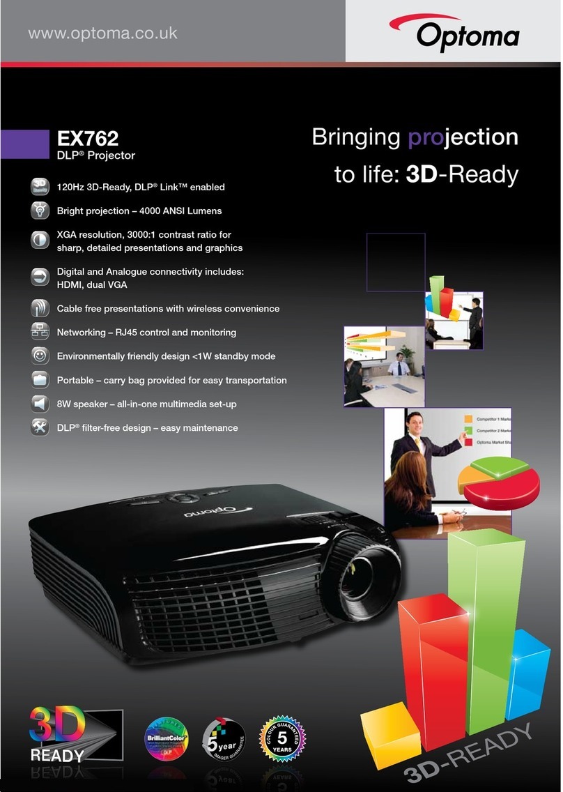 Optoma EX762 Specifications