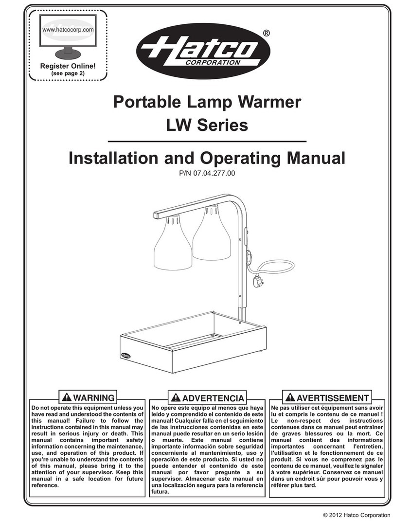 Hatco LW-2 User manual