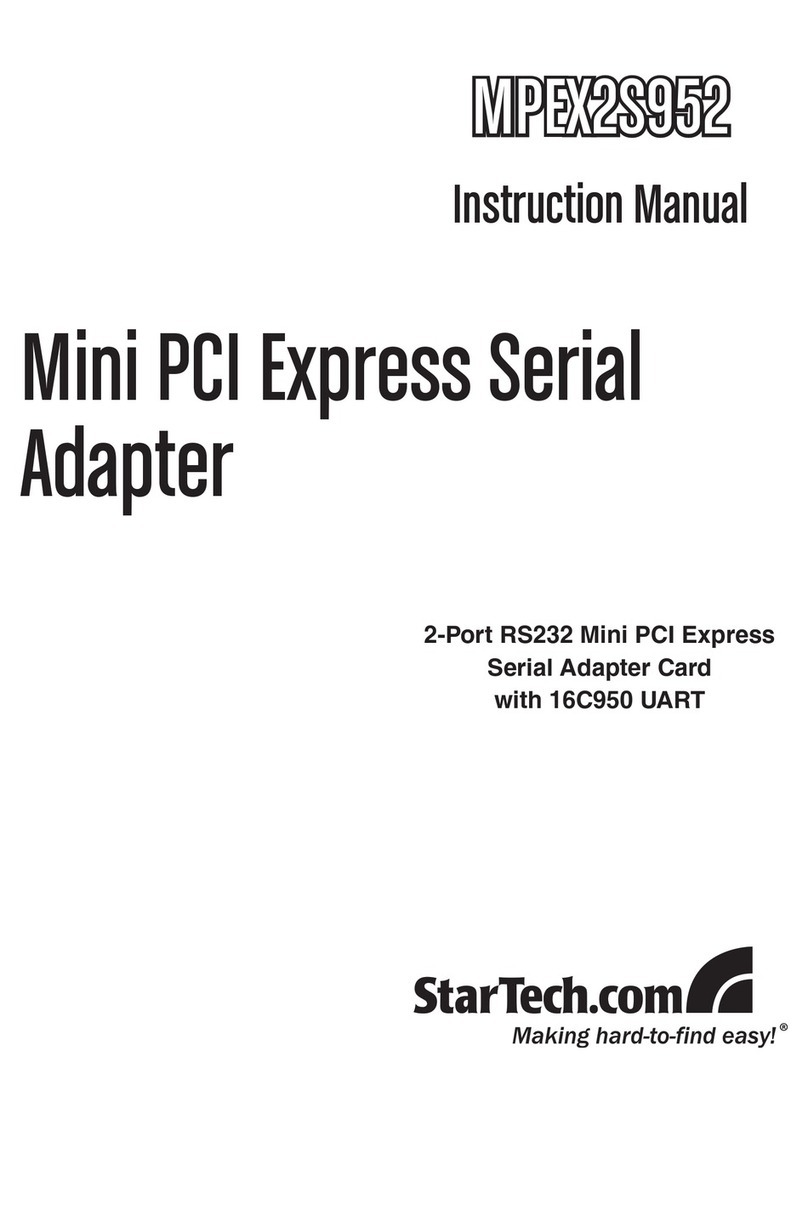 StarTech.com MPEX2S952 User manual StarTech.com MPEX2S952 User manual