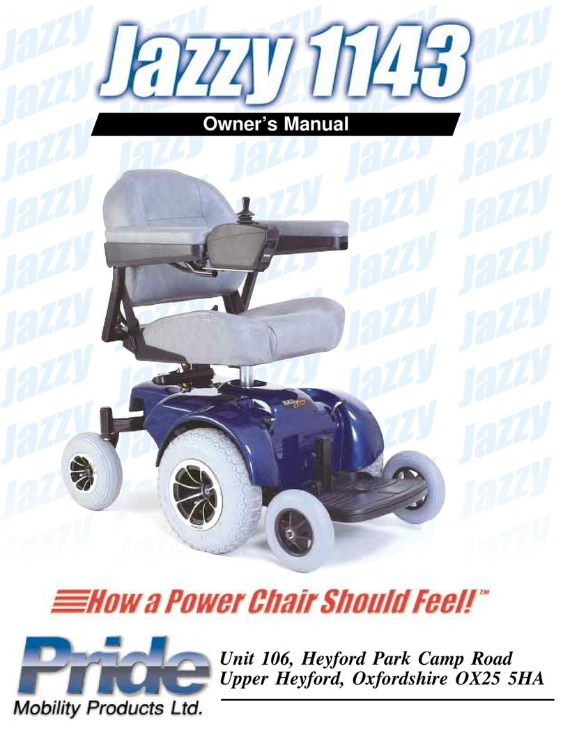 Pride Mobility Jazzy1143 User manual