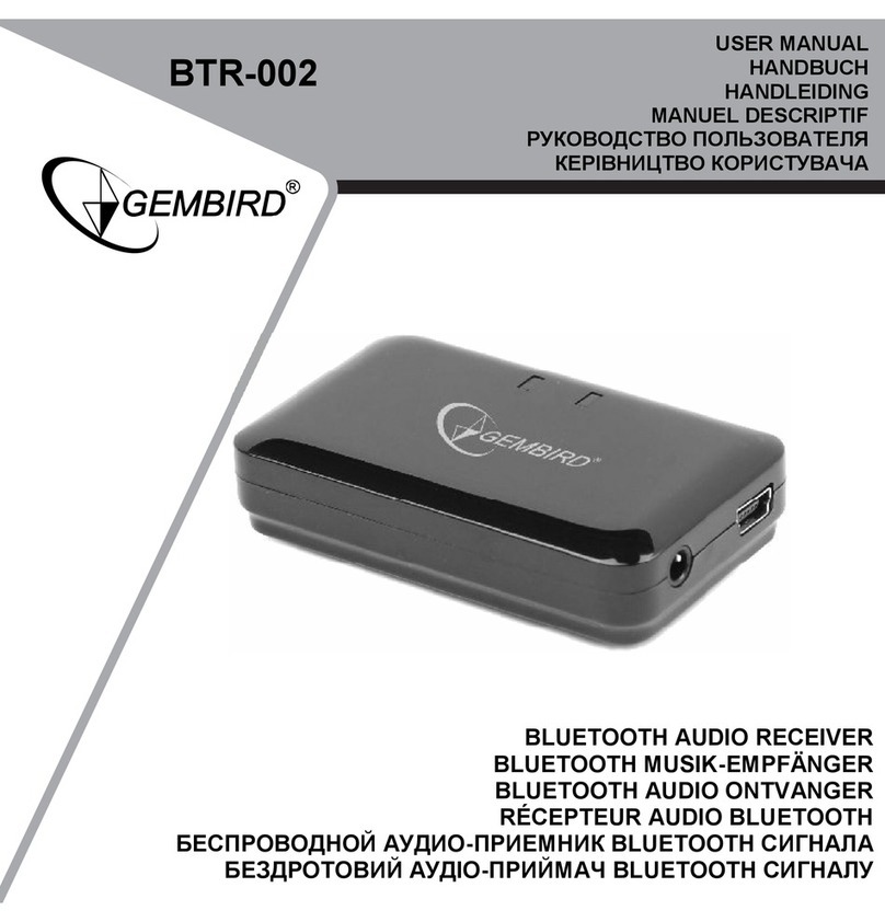 Gembird BTR-002 user manual