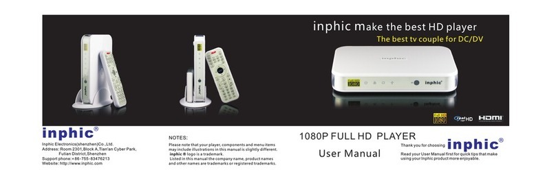 Inphic 1080P FULL HD PLAYER user manual